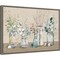 Cotton Bouquet in Vases I by Mary Urban 23-in. W x 16-in. H. Canvas Wall Art Print Framed in Grey